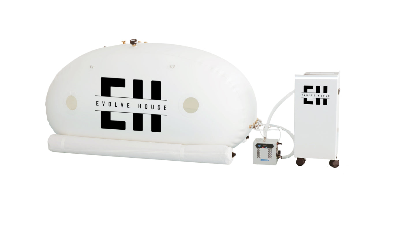 OLIVE Soft-Shell Sitting Hyperbaric Oxygen Chamber – 2 Person (1.3–1.5 ATA)