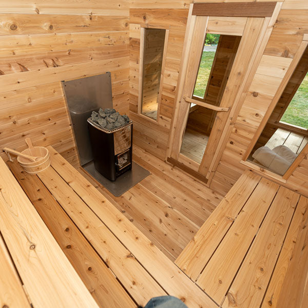 Dundalk Leisurecraft CT Georgian Cabin Sauna with Changeroom