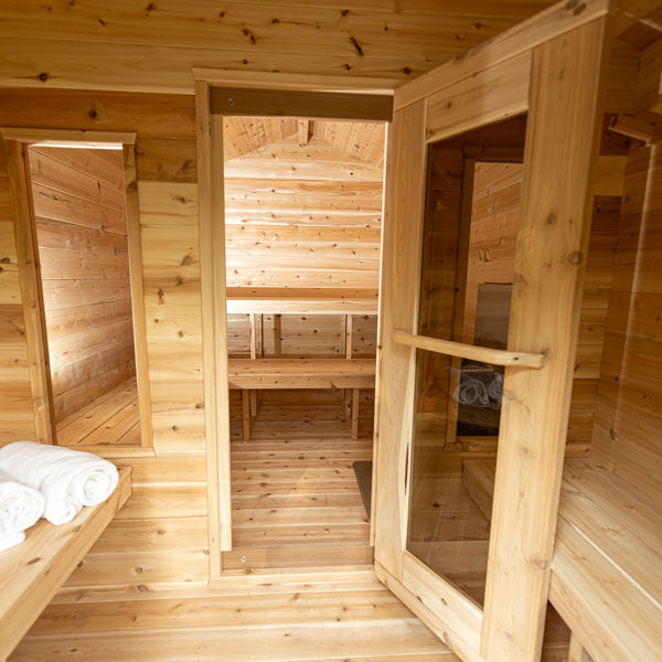 Dundalk Leisurecraft CT Georgian Cabin Sauna with Changeroom