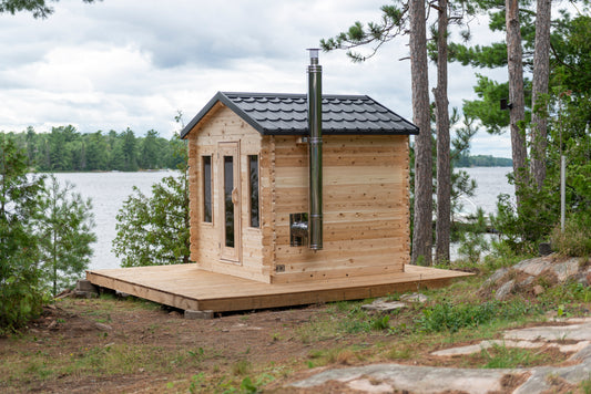 Dundalk Leisurecraft Clear Cedar Barrel Sauna