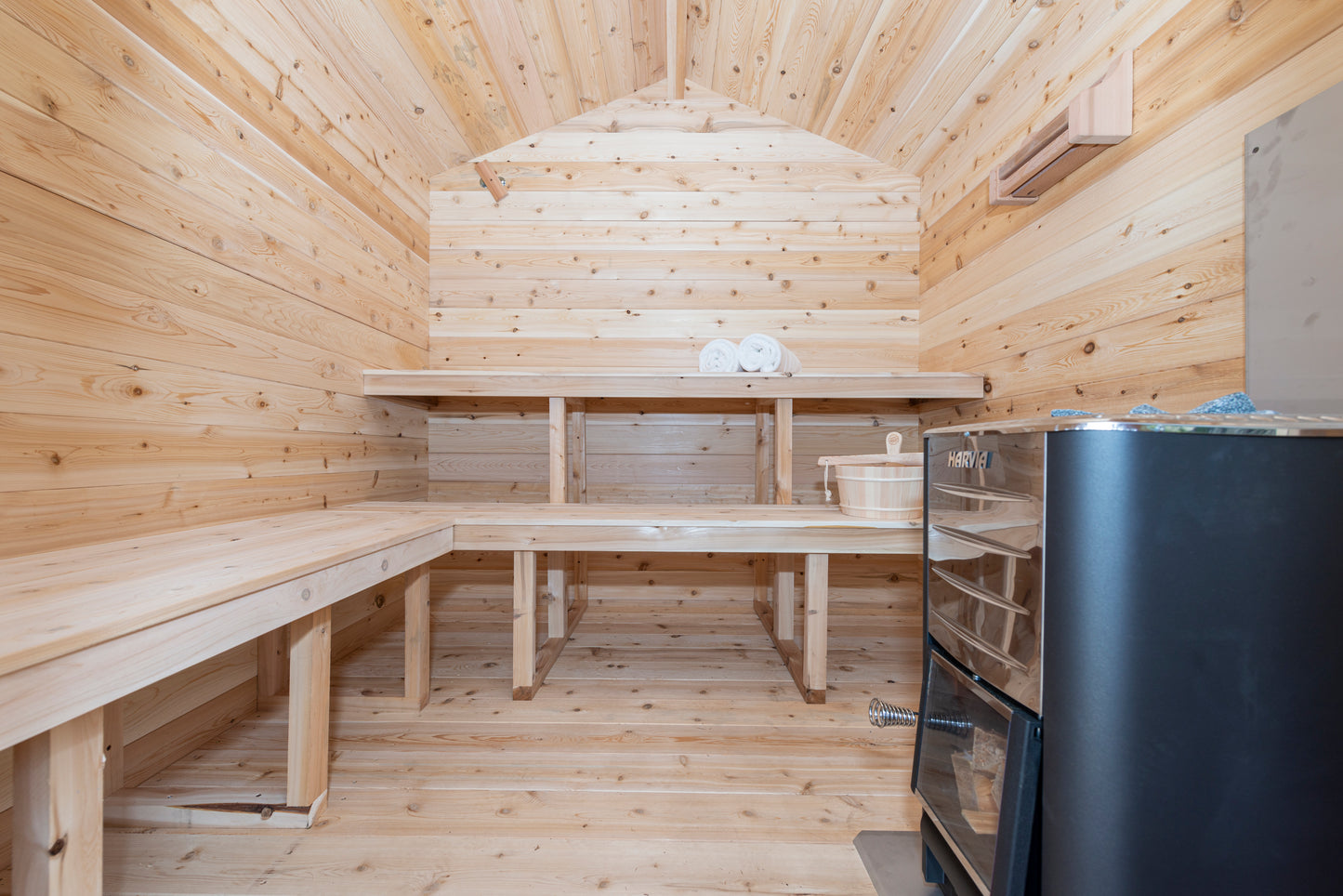 Dundalk Leisurecraft Clear Cedar Barrel Sauna