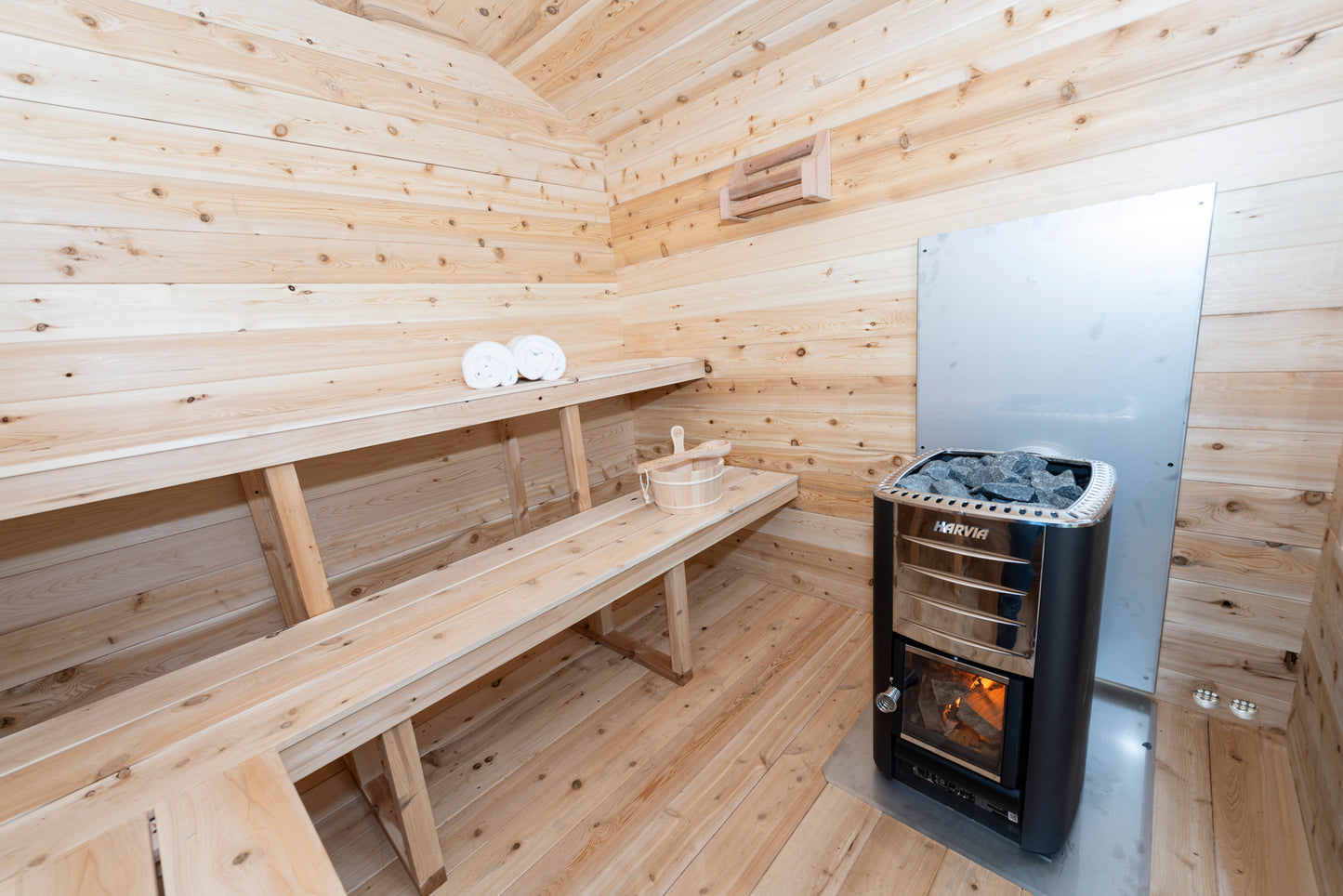 Dundalk Leisurecraft Clear Cedar Barrel Sauna