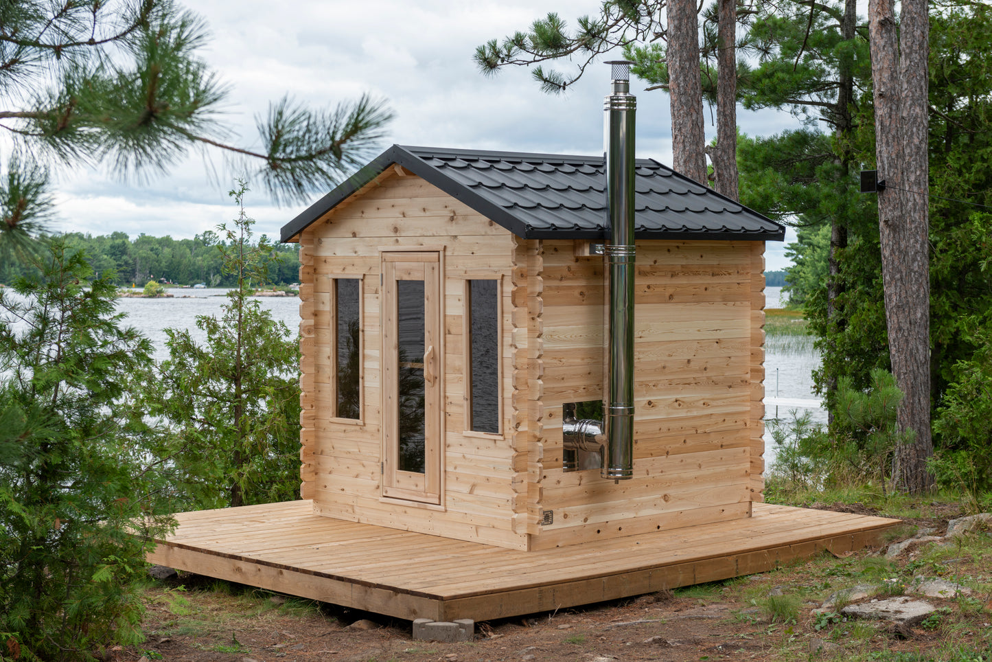 Dundalk Leisurecraft Clear Cedar Barrel Sauna