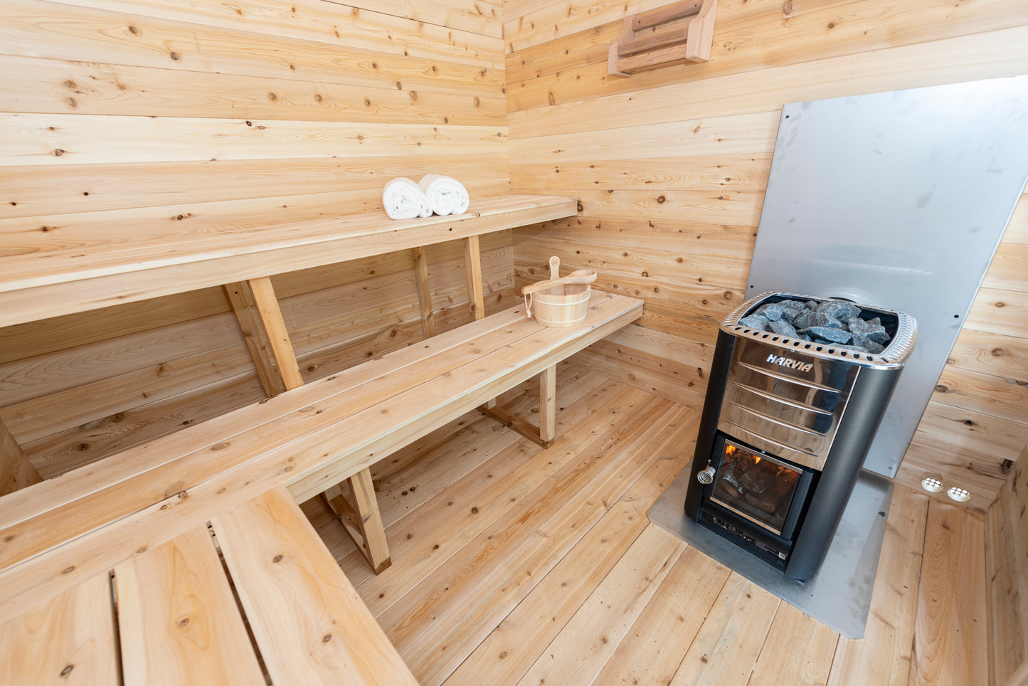 Dundalk Leisurecraft Clear Cedar Barrel Sauna